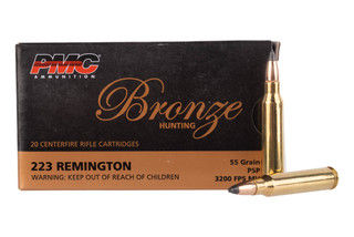 PMC Bronze PSP ammunition, 20 rounds.